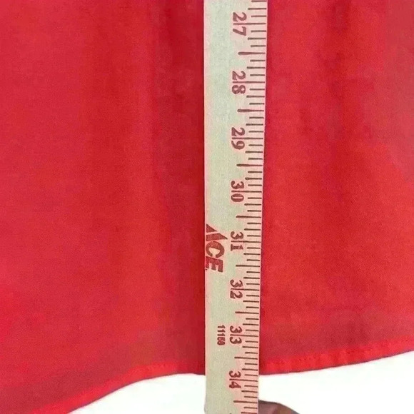 {tl} the letter Anthropologie Coral Drop Waist Drawstring Dress size small NWOT - Picture 5 of 6